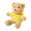 Hobear Ours en peluche en RPET avec sweat à capuche - Jaune