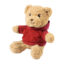 Hobear Ours en peluche en RPET avec sweat à capuche - Rouge