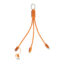 Rafob Porte-clés avec câble de charge USB - Orange