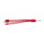 Câble de charge Alvin | 3-en-1 - Rouge