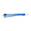 Câble de charge Alvin | 3-en-1 - Bleu cobalt